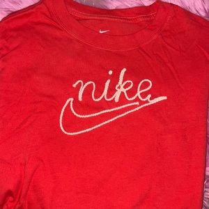 Coral/ orange nike tee shirt, size large